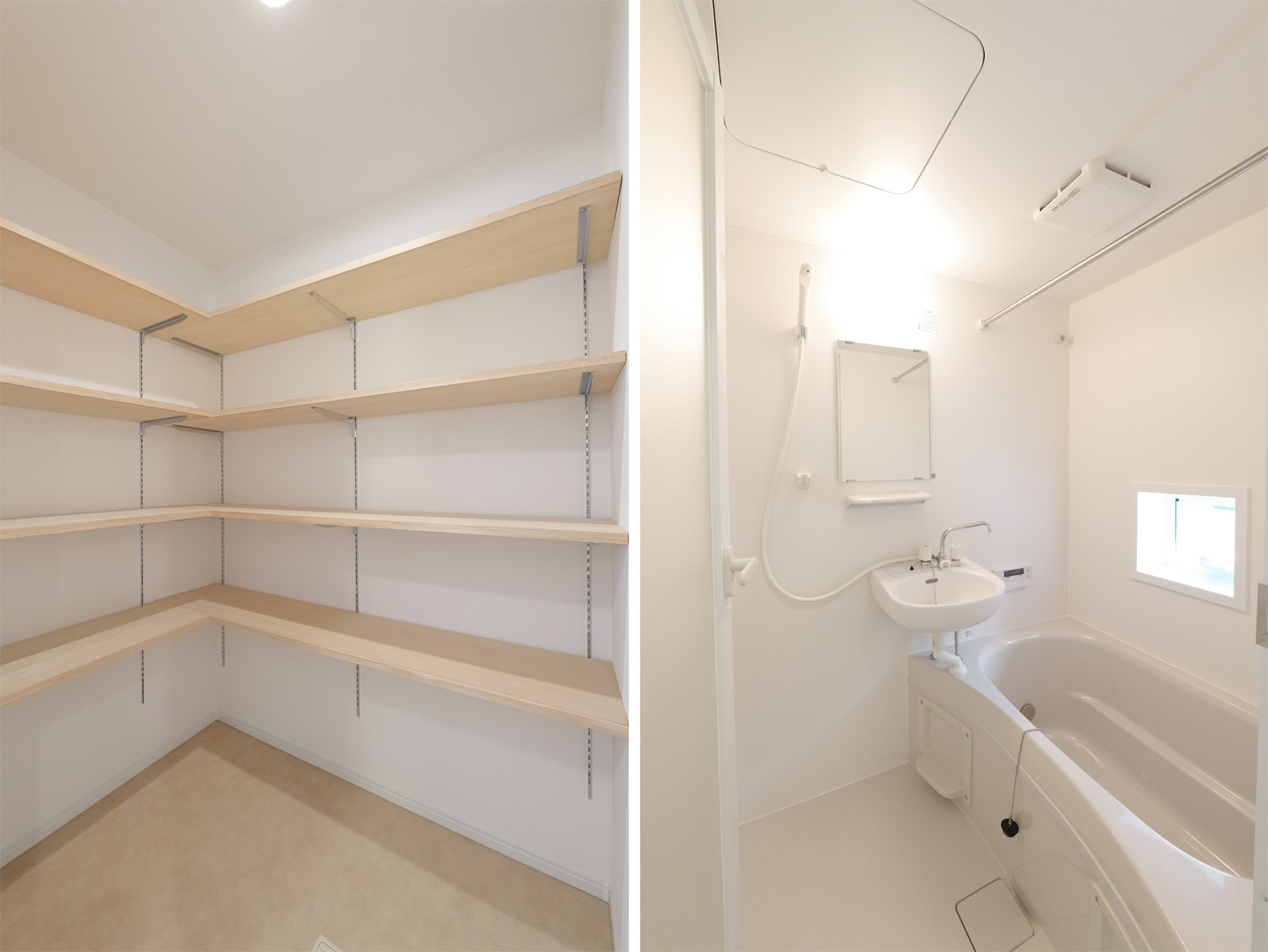 収納とバスルーム